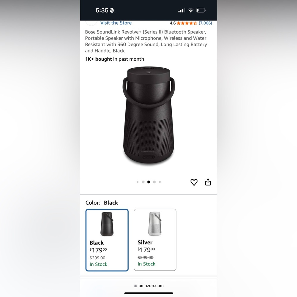 Bose Black Wireless Speaker with Handle - Picture 3 of 5